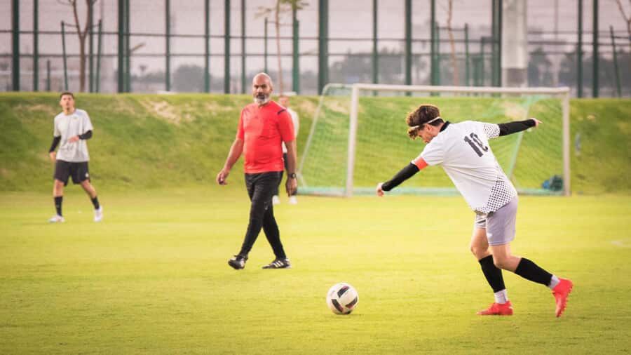 I had a chance to score one time, and I had 3 corner shots